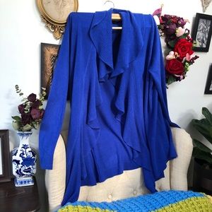 Blue Cardigan Plus Size